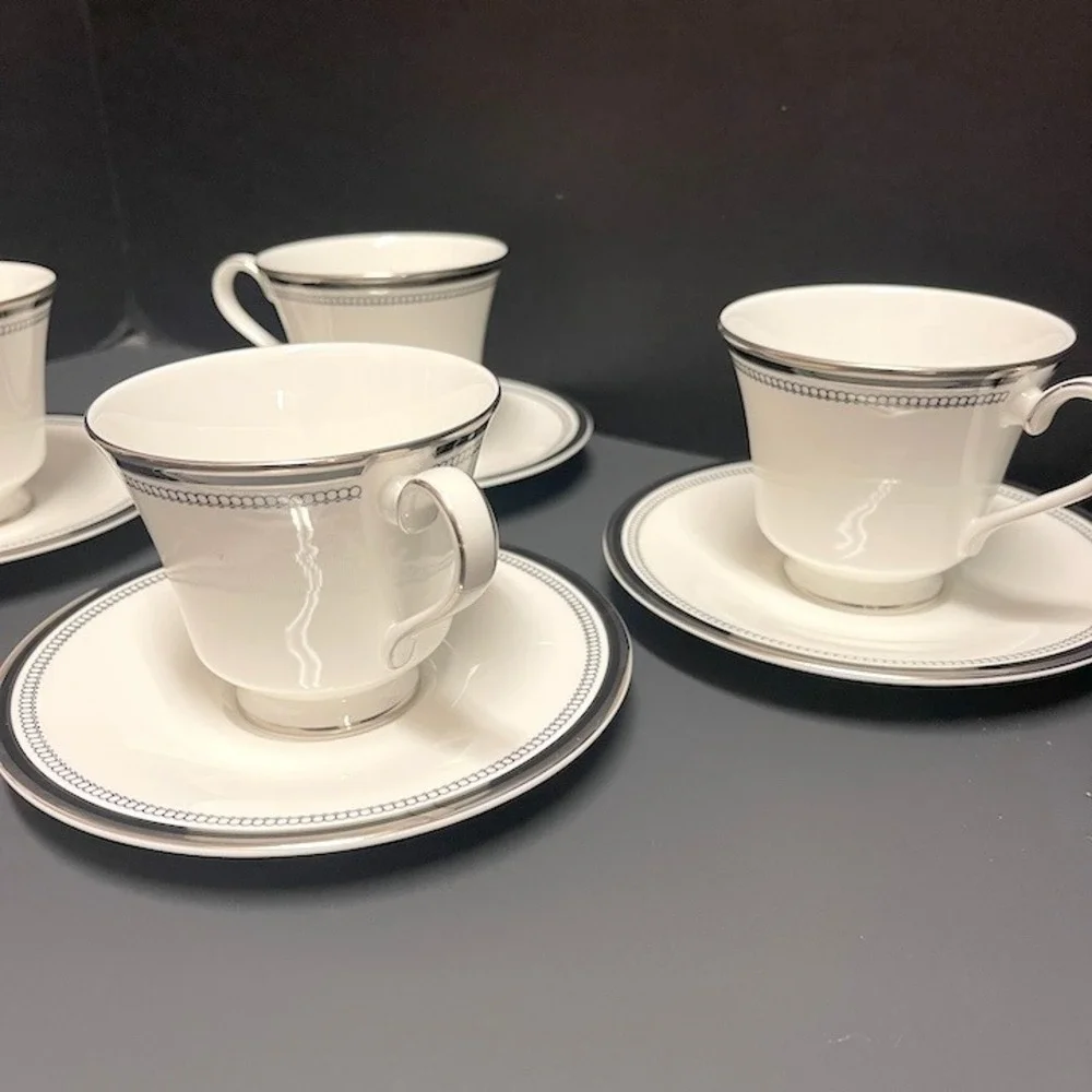 Set of 7 Vintage Royal Doulton Sarabande H5023 Replacement‎ Tea Cups & Saucers